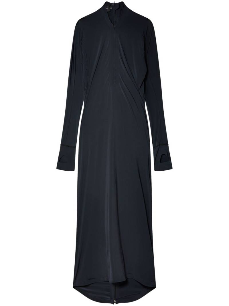 JOHANNA PARV draped-detailed midi dress - Black von JOHANNA PARV