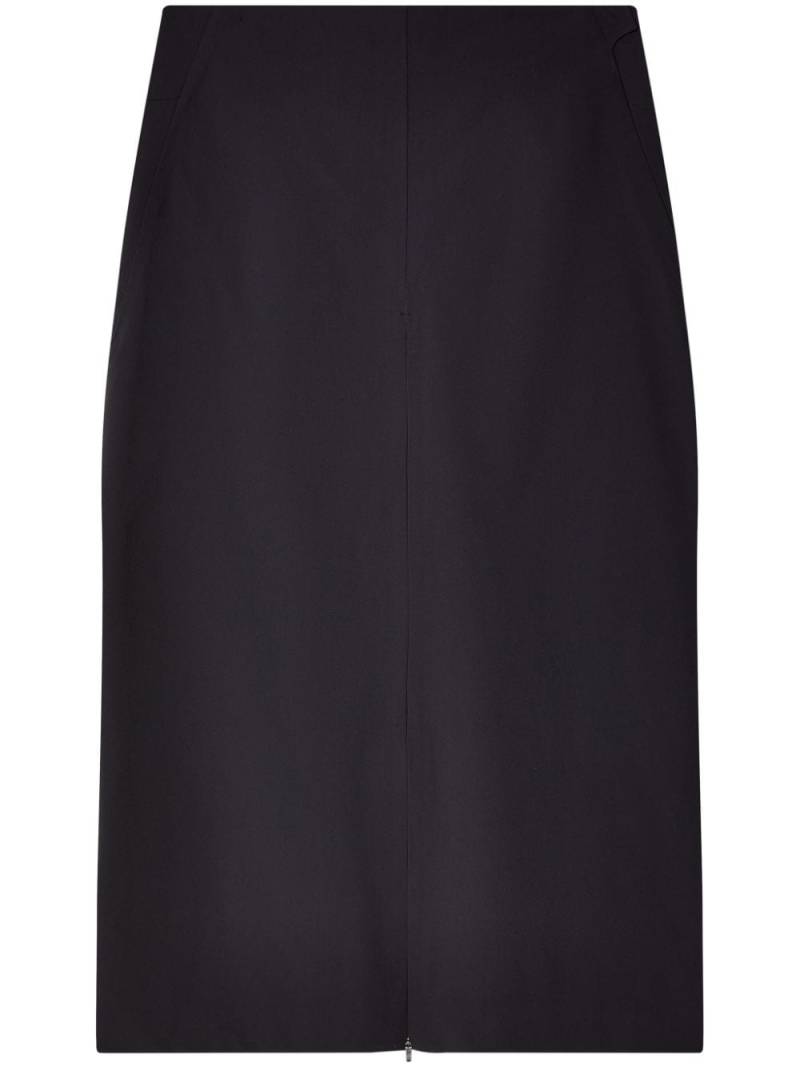 JOHANNA PARV pocket-detail midi skirt - Black von JOHANNA PARV