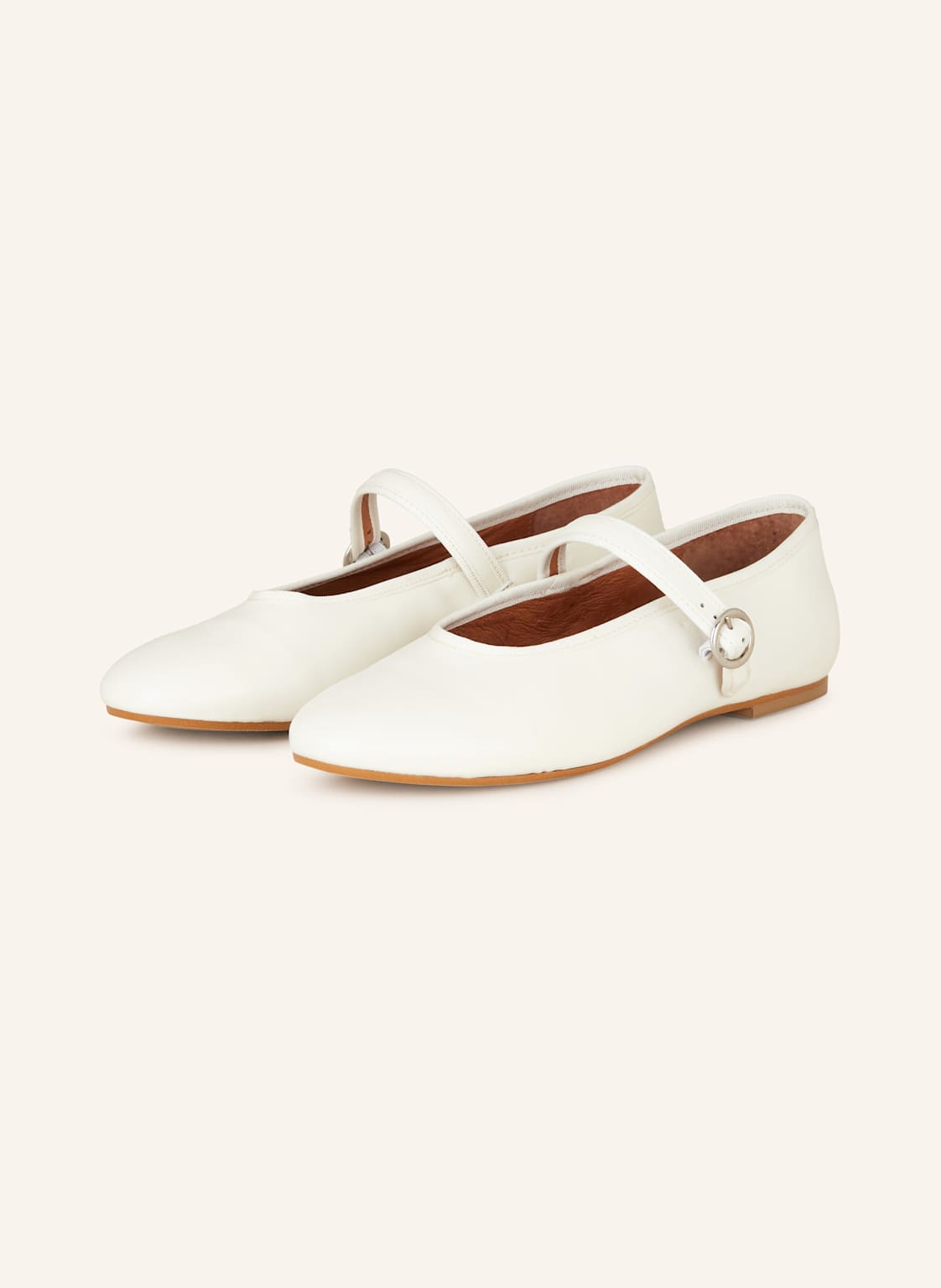 Jonak Mary-Jane-Ballerinas Deesse weiss Jonak Mary-Jane-Ballerinas Deesse weiss von JONAK