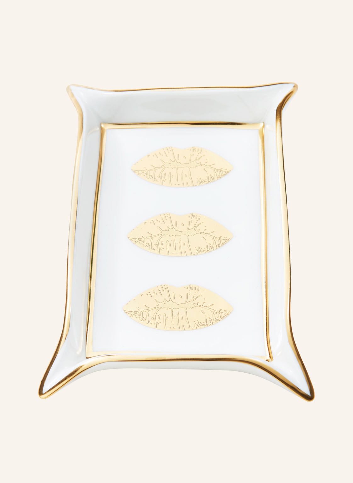 Jonathan Adler Schale Lips Valet weiss von JONATHAN ADLER