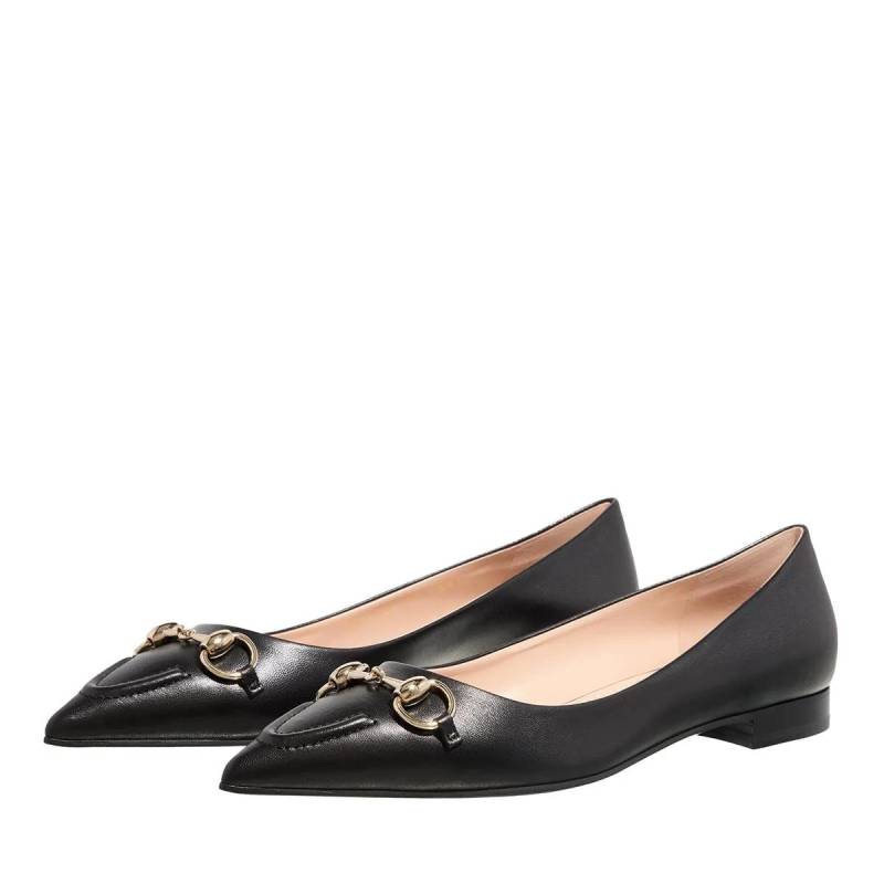 Gucci Loafer - 'Morsetto' Ballet Flats - Gr. 38 (EU) - in Schwarz - für Damen von Gucci