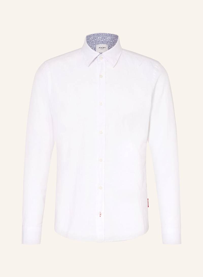 Joop! Jeans Hemd Hanson Slim Fit Mit Leinen weiss von JOOP! JEANS
