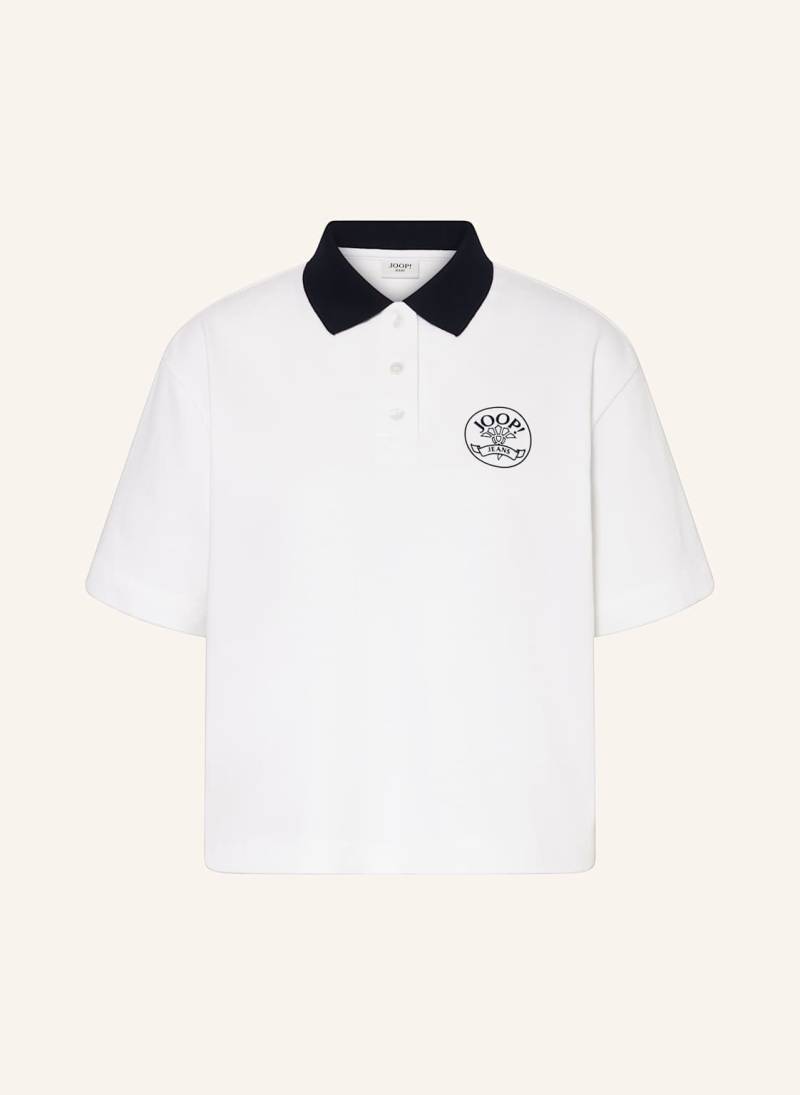 Joop! Jeans Piqué-Poloshirt weiss von JOOP! JEANS
