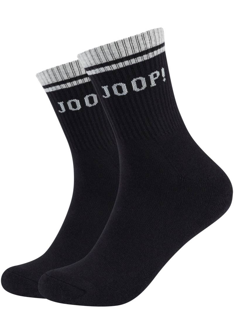 JOOP! Socken, (2er Pack), Premium Qualität, Tennissocken mit verstärkter Ferse, verstärkte Zehen von JOOP!