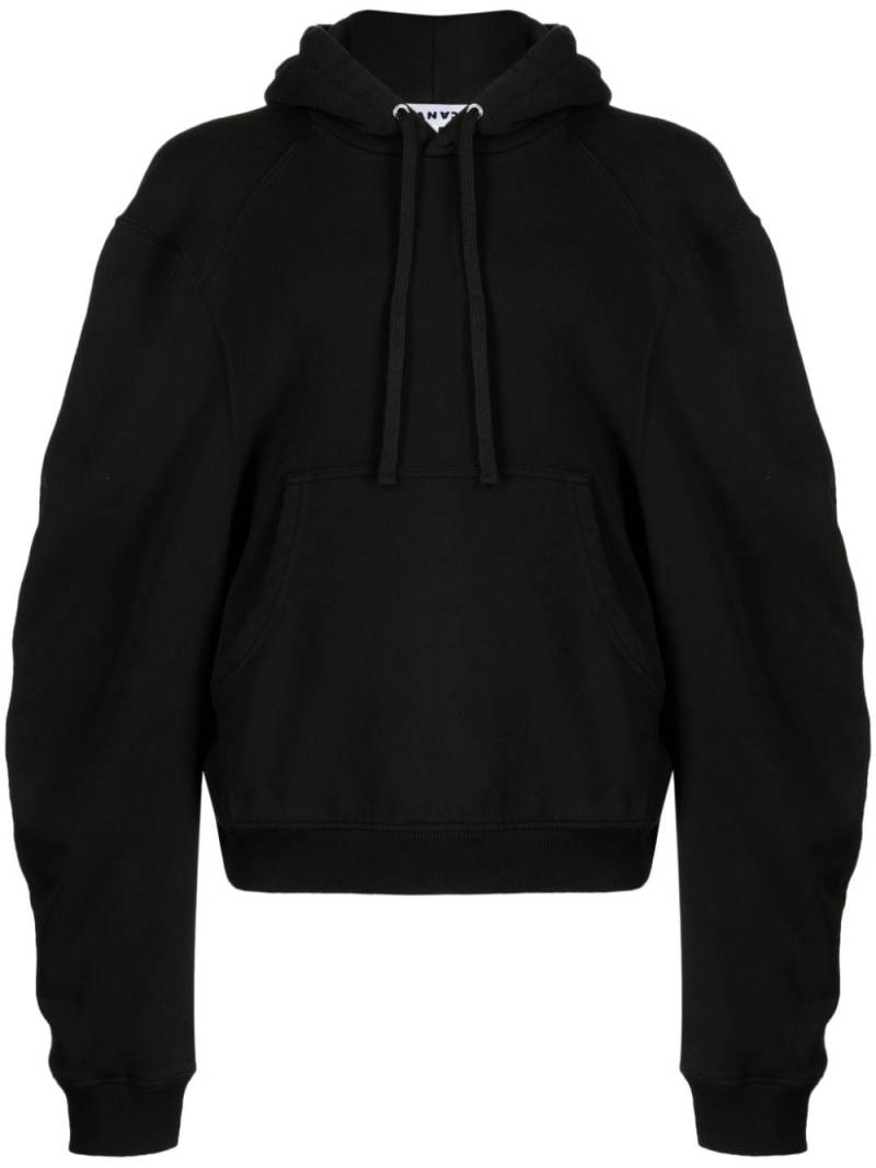 JORDANLUCA Bulldog cotton hoodie - Black von JORDANLUCA