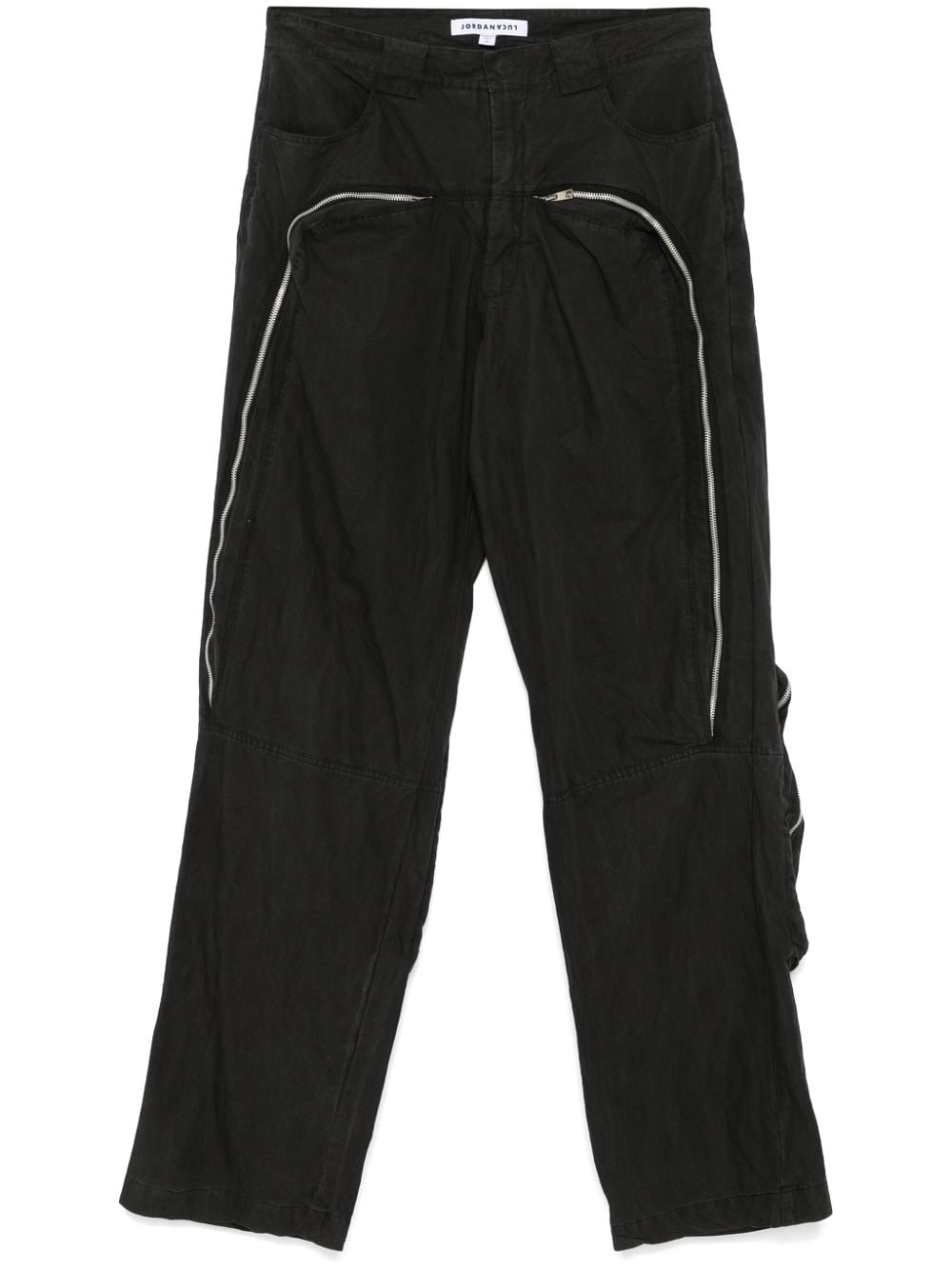 JORDANLUCA Voltage cargo trousers - Black von JORDANLUCA