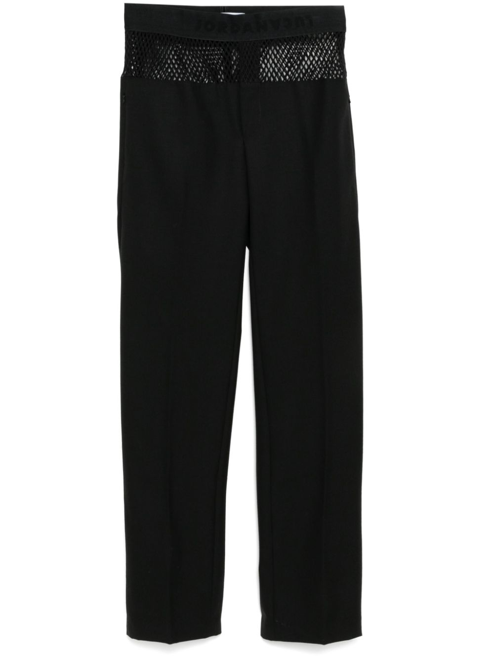 JORDANLUCA mesh tailored trousers - Black von JORDANLUCA