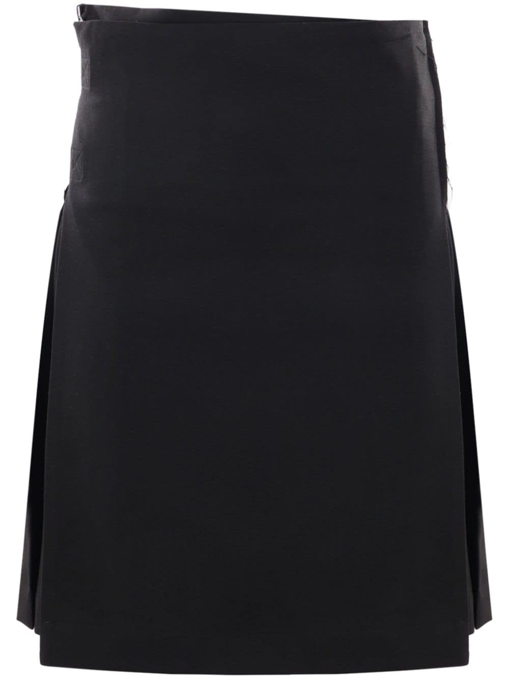 JORDANLUCA pleated wool kilt - Black von JORDANLUCA