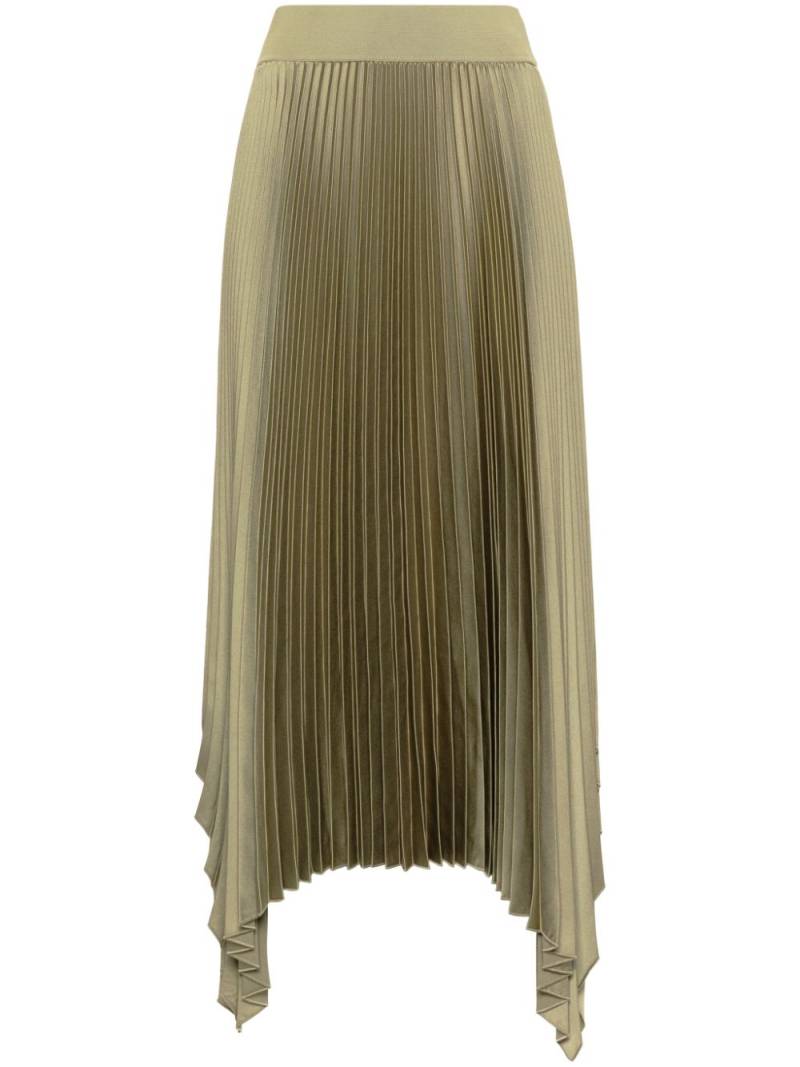 JOSEPH Ade asymmetric plissé skirt - Green von JOSEPH