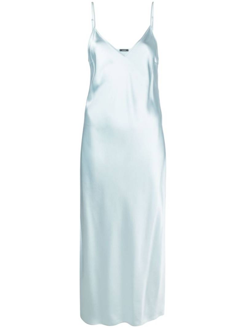 JOSEPH Clea V-neck silk satin slip dress - Blue von JOSEPH