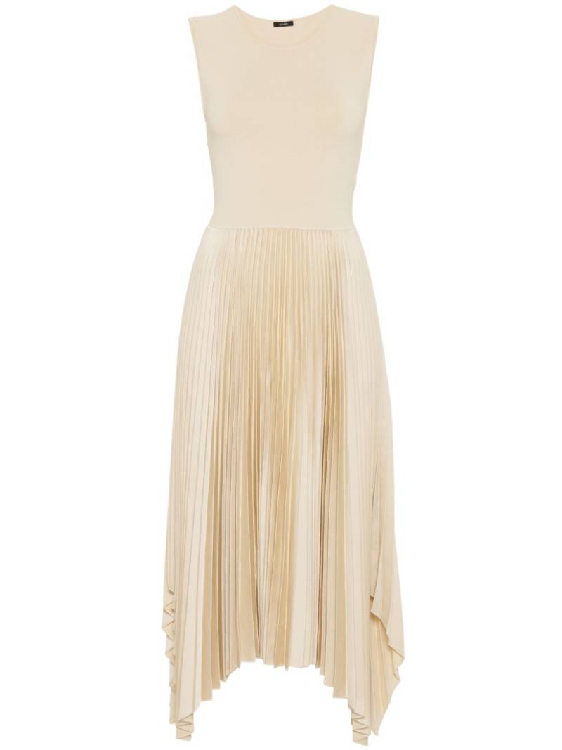 JOSEPH Dera pleated midi dress - Neutrals von JOSEPH