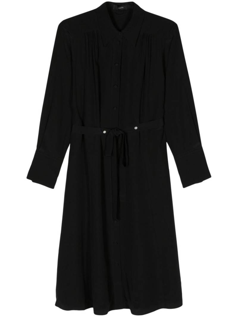 JOSEPH Diane silk midi shirt dress - Black von JOSEPH