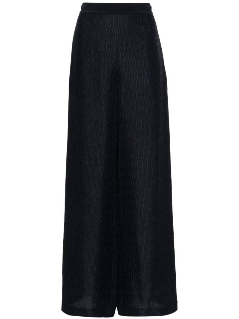 JOSEPH Gibellina Mawn textured palazzo pants - Blue von JOSEPH