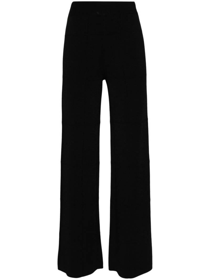 JOSEPH Grid knitted trousers - Black von JOSEPH