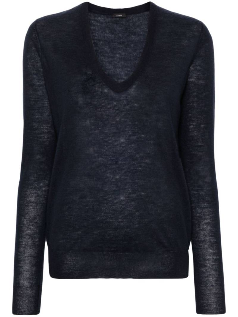 JOSEPH V-neck cashmere jumper - Blue von JOSEPH