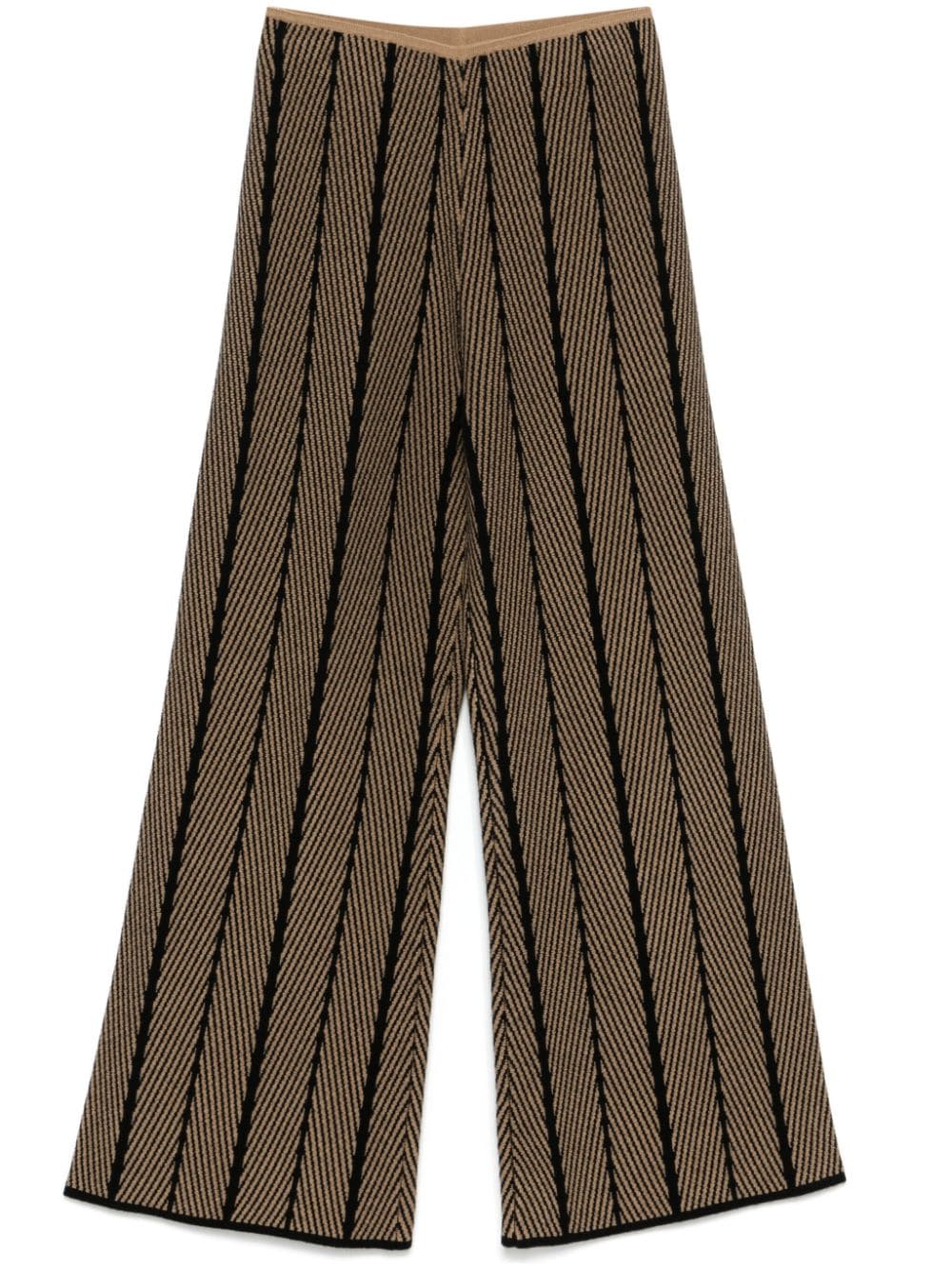 JOSEPH chevron-knit trousers - Brown von JOSEPH