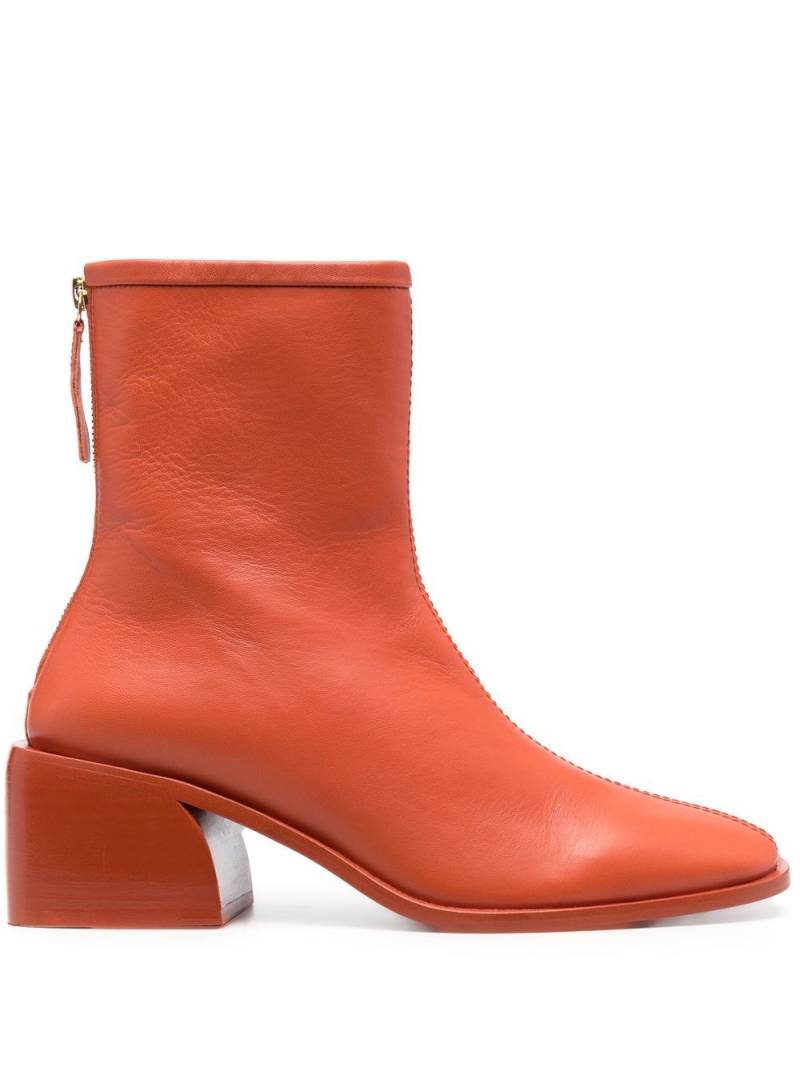 JOSEPH heeled 70mm ankle boots - Orange von JOSEPH