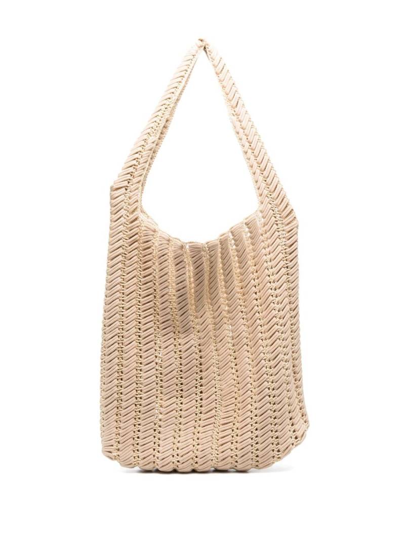 JOSEPH interwoven cotton shoulder bag - Neutrals von JOSEPH