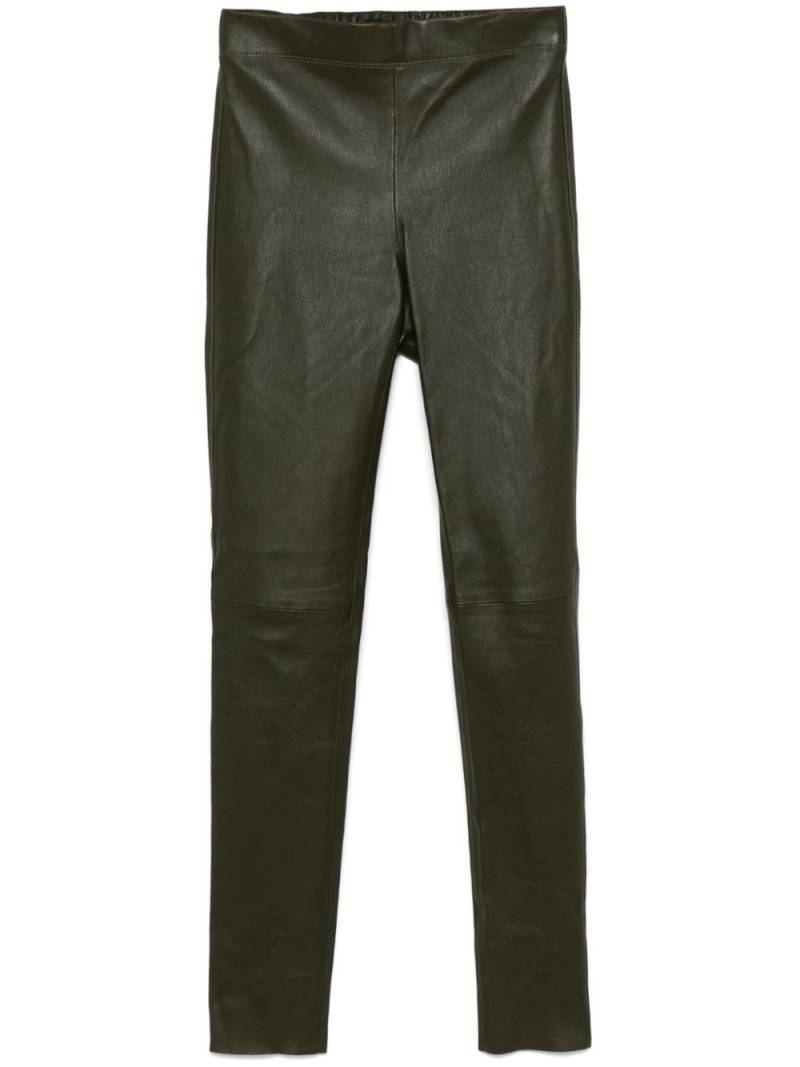 JOSEPH leather leggings - Green von JOSEPH