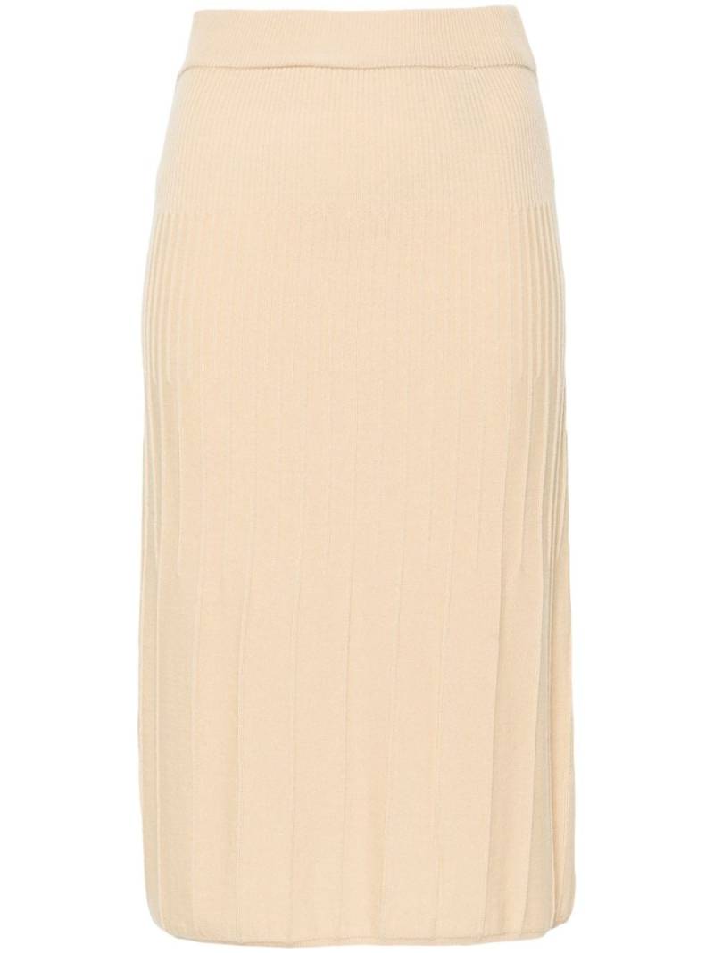 JOSEPH merino midi skirt - Neutrals von JOSEPH