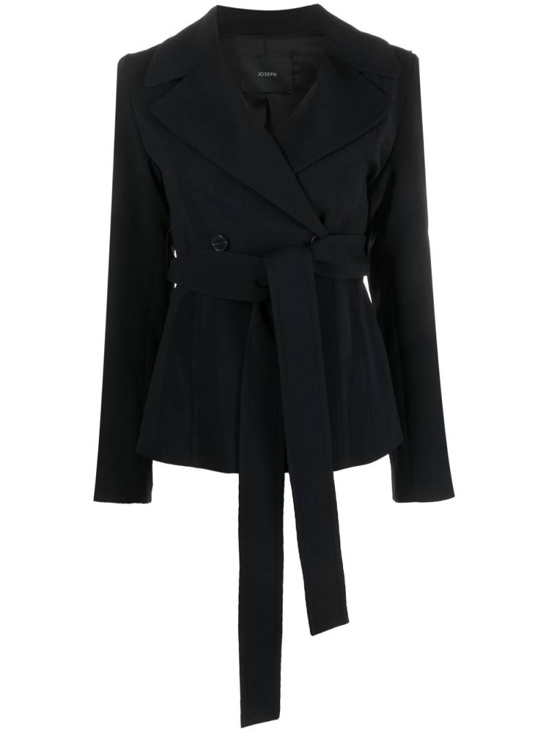 JOSEPH notched-lapels wrap-design blazer - Black von JOSEPH