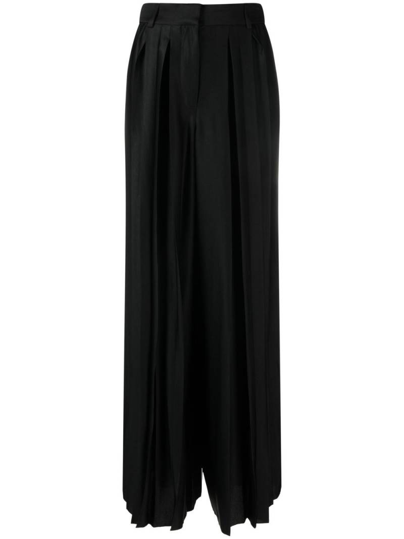 JOSEPH pleated wide-leg trousers - Black von JOSEPH