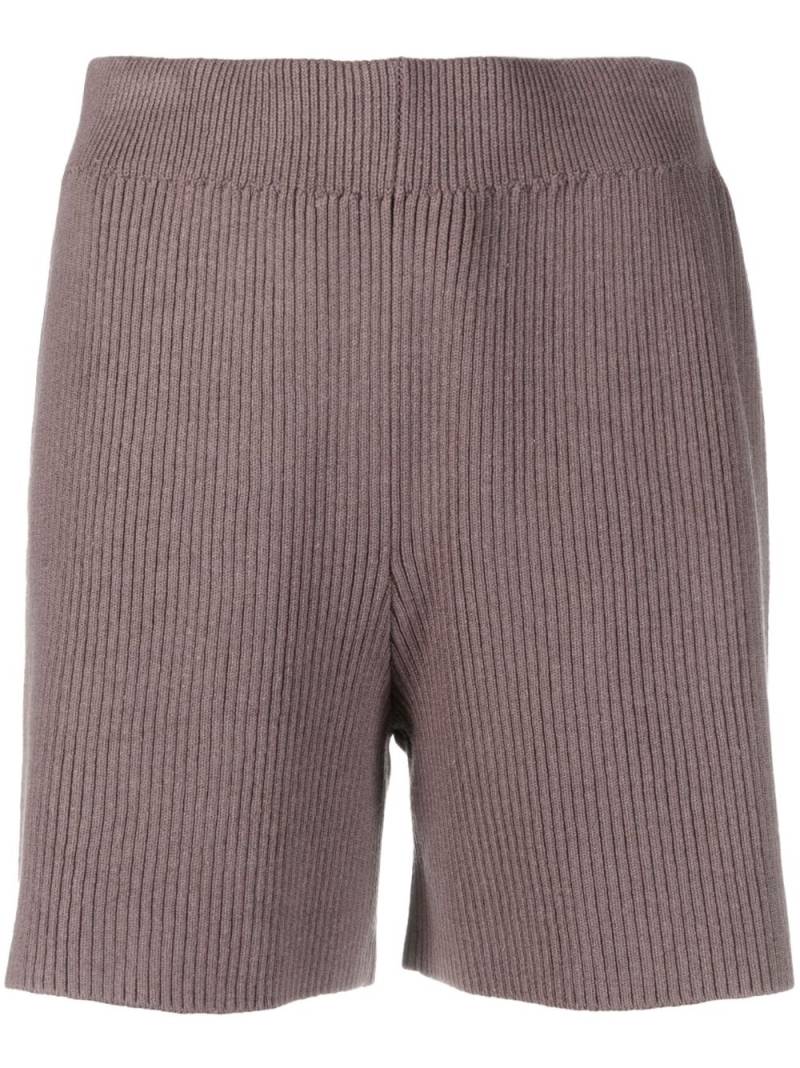 JOSEPH ribbed-knit silk-blend shorts - Brown von JOSEPH