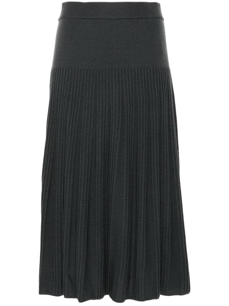 JOSEPH ribbed merino midi skirt - Grey von JOSEPH