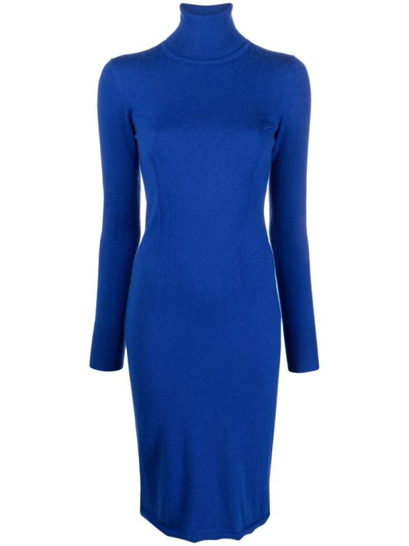 JOSEPH roll-neck knitted midi dress - Blue von JOSEPH