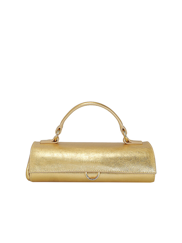 JULIA SKERGETH Ledertasche - Henkeltasche FLACHE HÄNKELTASCHE MINI gold von JULIA SKERGETH