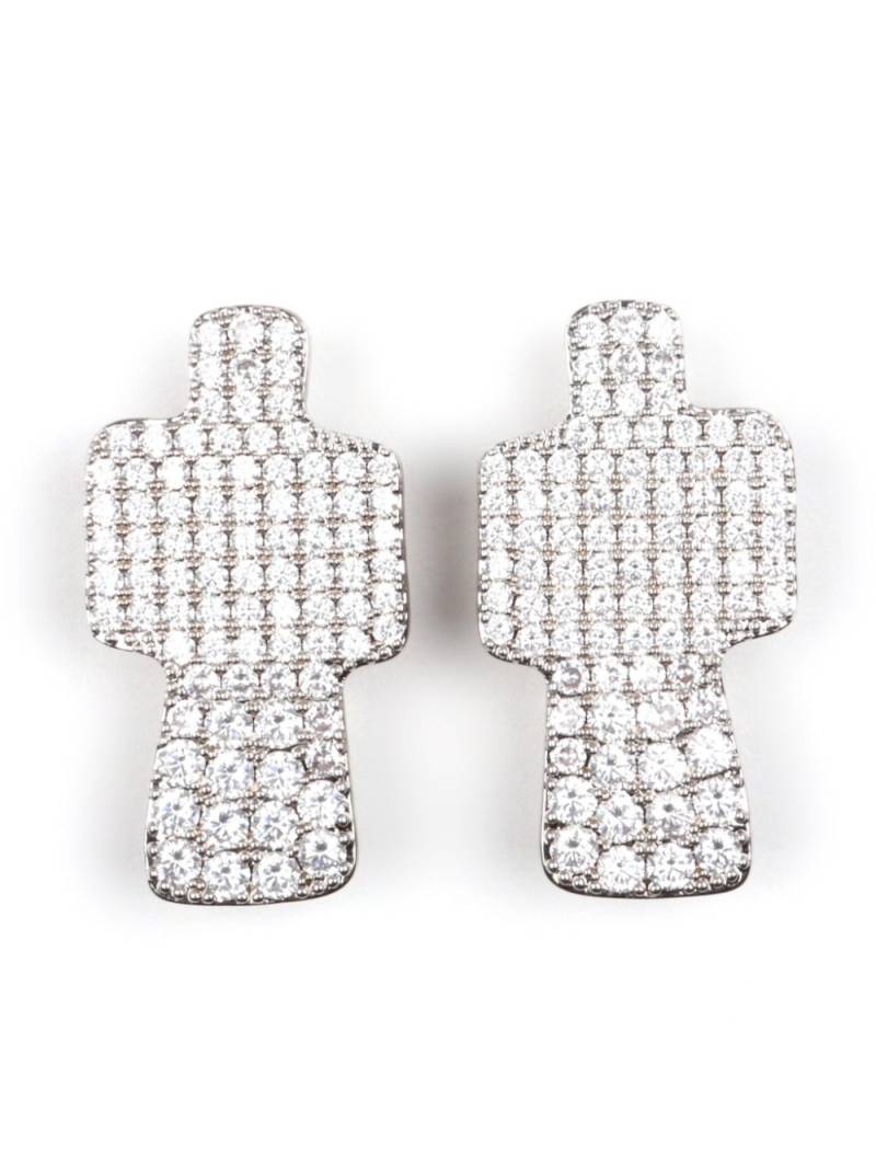 JULIETTA Crossroads clip-on earrings - Silver von JULIETTA