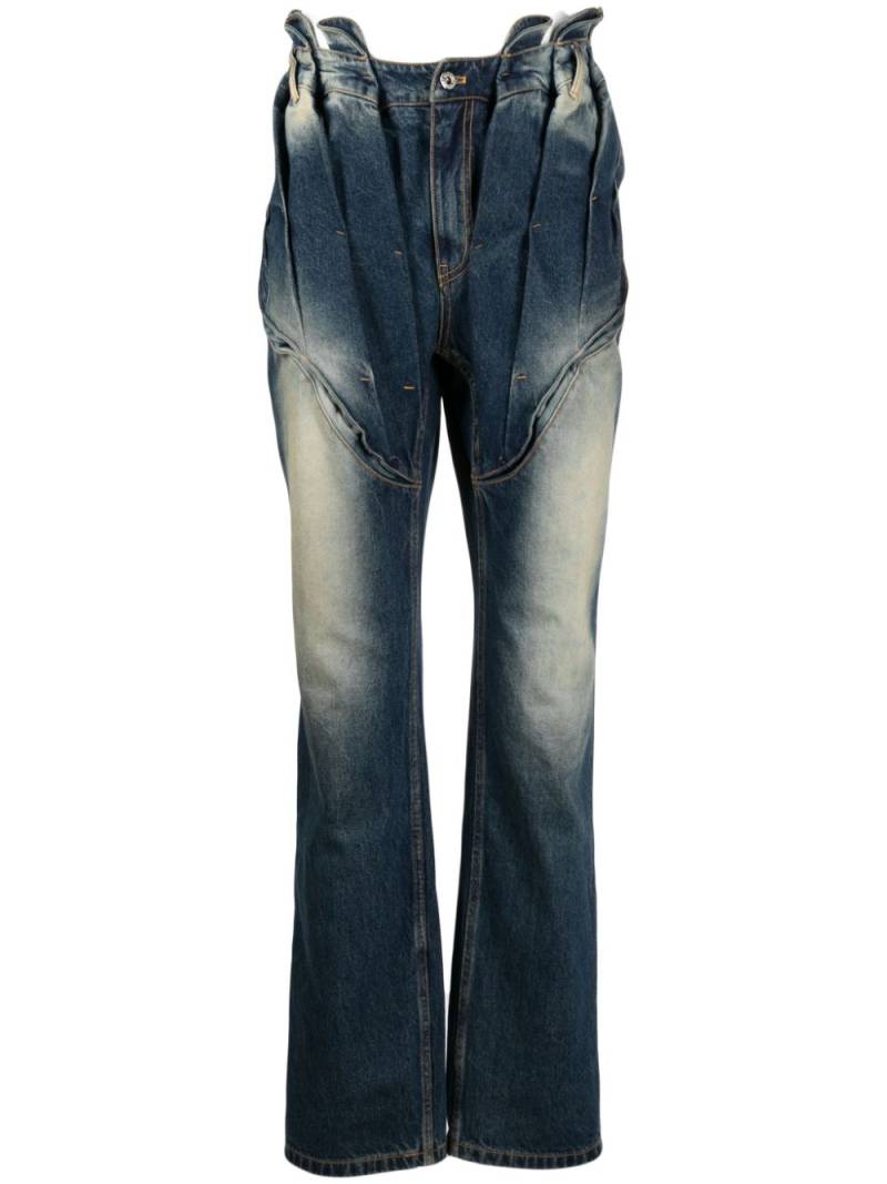 JUNTAE KIM straight-leg washed jeans - Blue von JUNTAE KIM