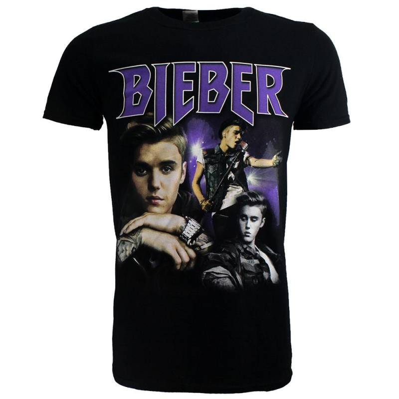 Homage Tshirt Damen Schwarz M von JUSTIN BIEBER