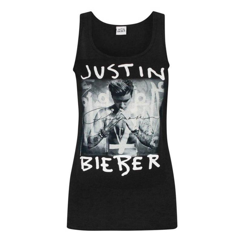 JUSTIN BIEBER - Top mit Design Purpose, für Damen, Schwarz, Größe M von JUSTIN BIEBER