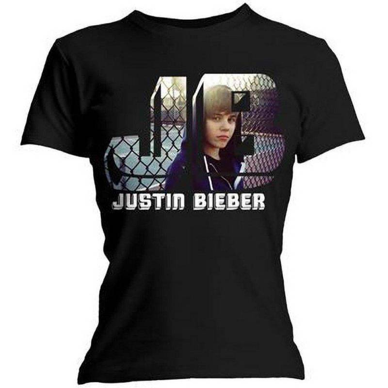 Tshirt Damen Schwarz L von JUSTIN BIEBER