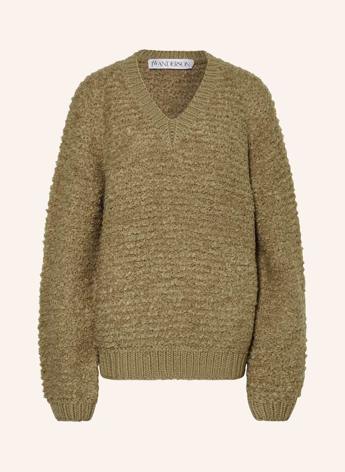 Jw Anderson Bouclé-Pullover gruen Jw Anderson Bouclé-Pullover gruen von JW ANDERSON