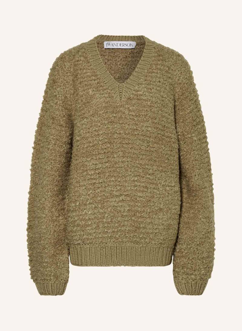 Jw Anderson Bouclé-Pullover gruen Jw Anderson Bouclé-Pullover gruen von JW ANDERSON