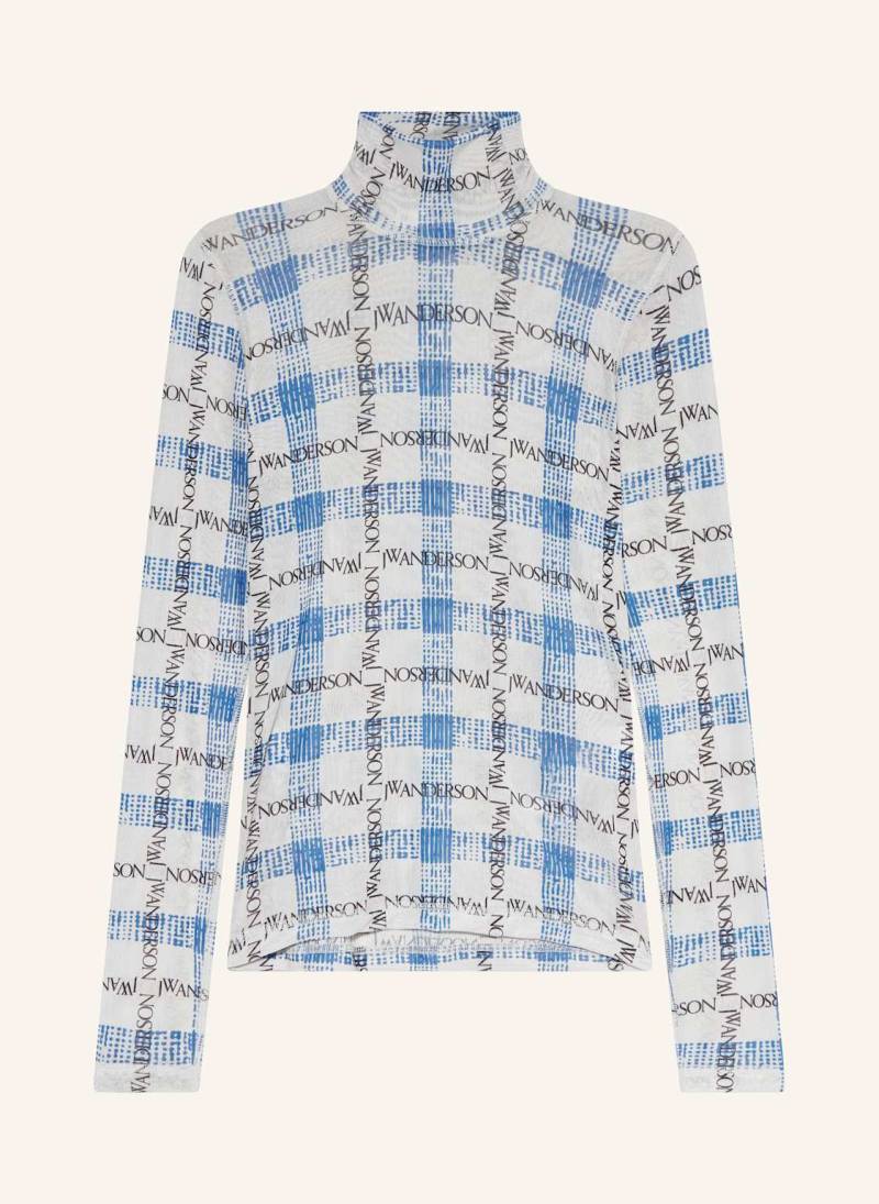 Jw Anderson Longsleeve Aus Mesh blau von JW ANDERSON