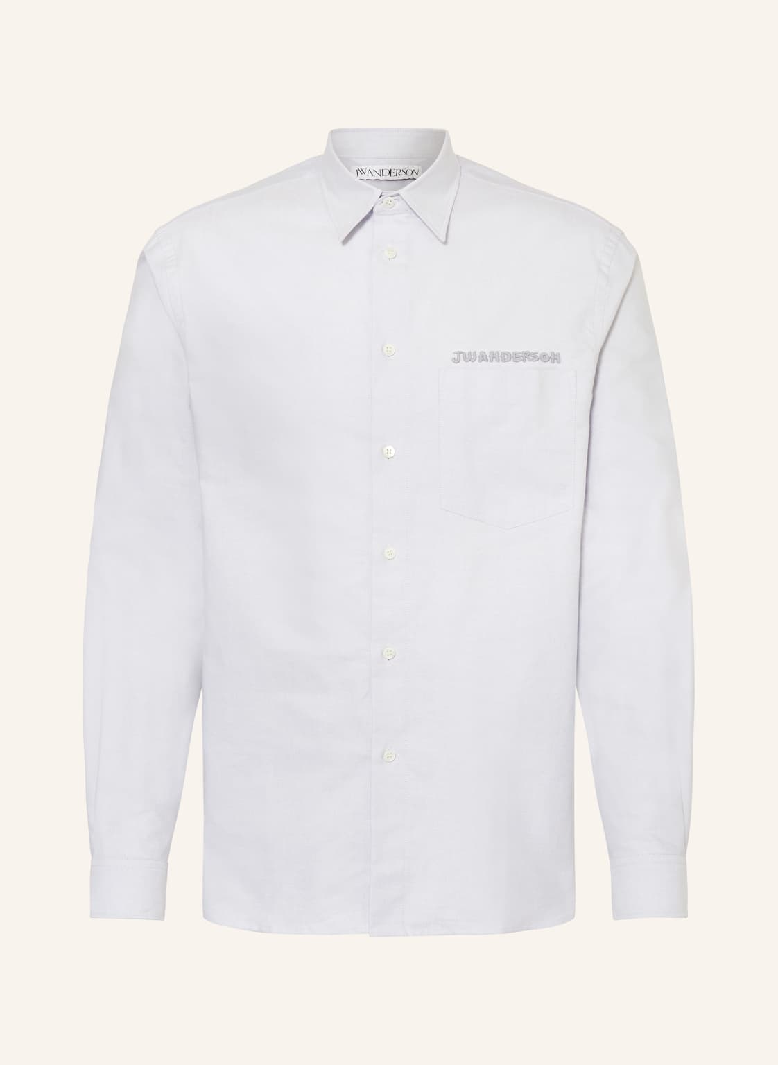 Jw Anderson Oxfordhemd Comfort Fit grau von JW ANDERSON