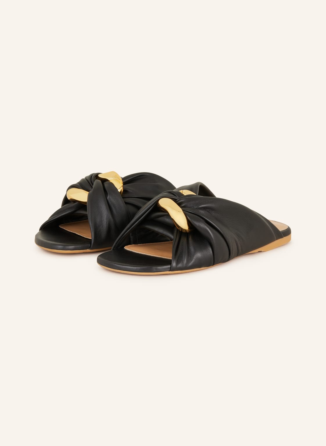 Jw Anderson Pantoletten Corner schwarz Jw Anderson Pantoletten Corner schwarz von JW ANDERSON