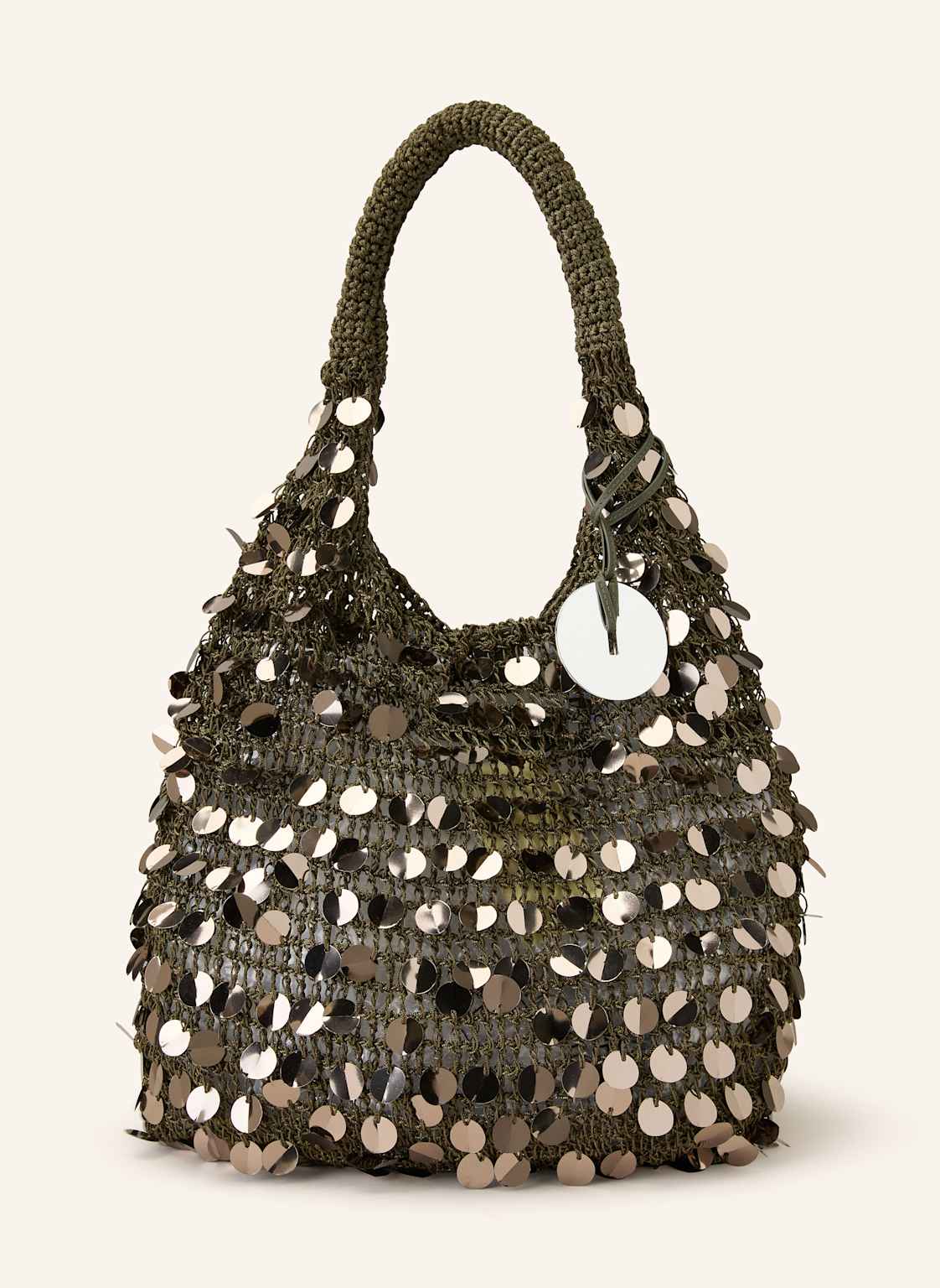 Jw Anderson Schultertasche Sequin Mit Pouch Und Pailletten braun Jw Anderson Schultertasche Sequin Mit Pouch Und Pailletten braun von JW ANDERSON