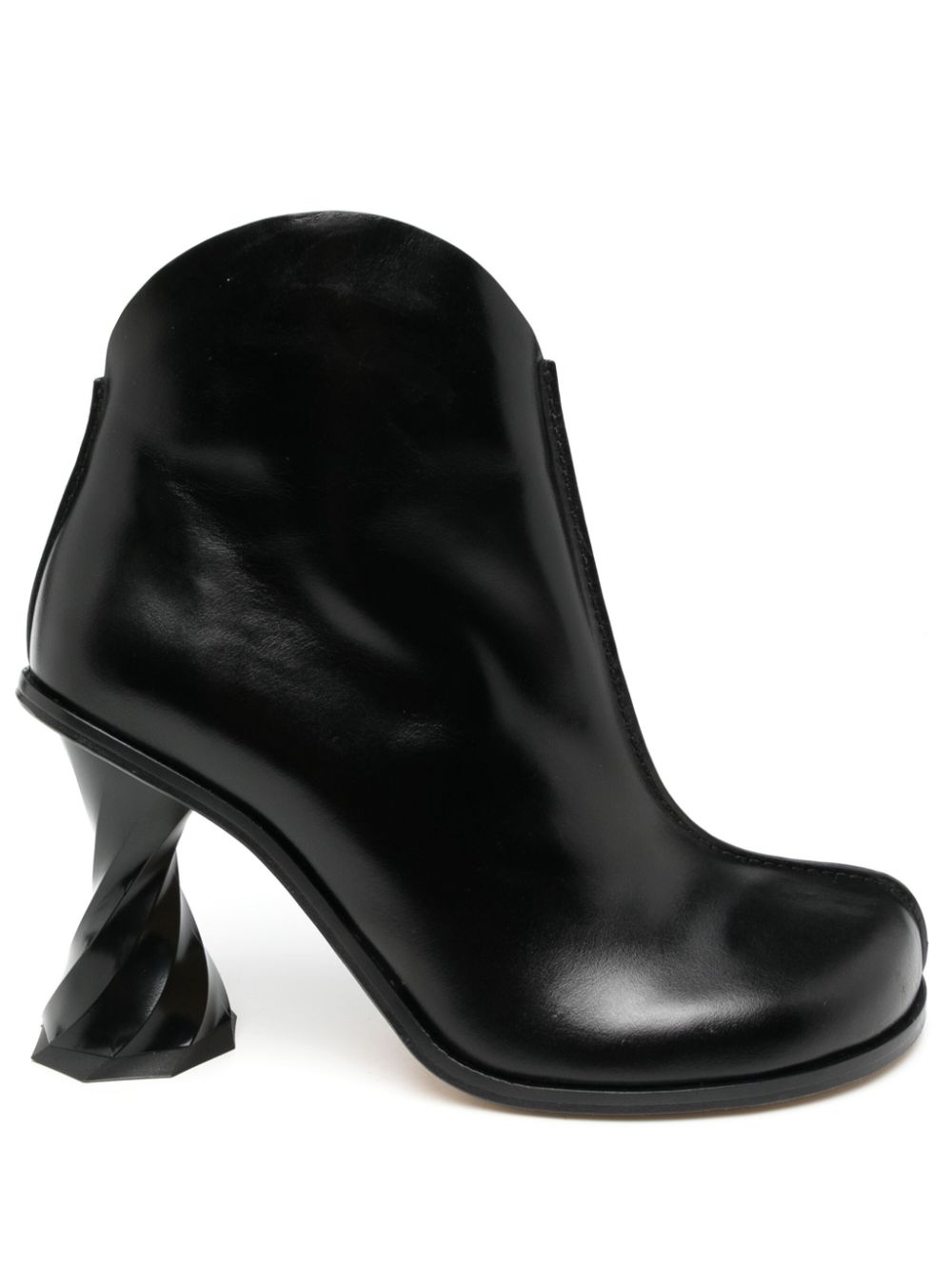 JW Anderson 100mm twisted-heel boots - Black von JW Anderson