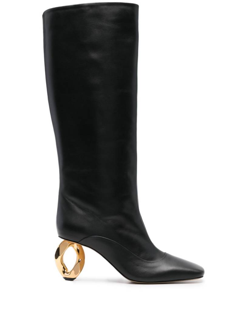 JW Anderson 75mm sculpted-heel boots - Black von JW Anderson