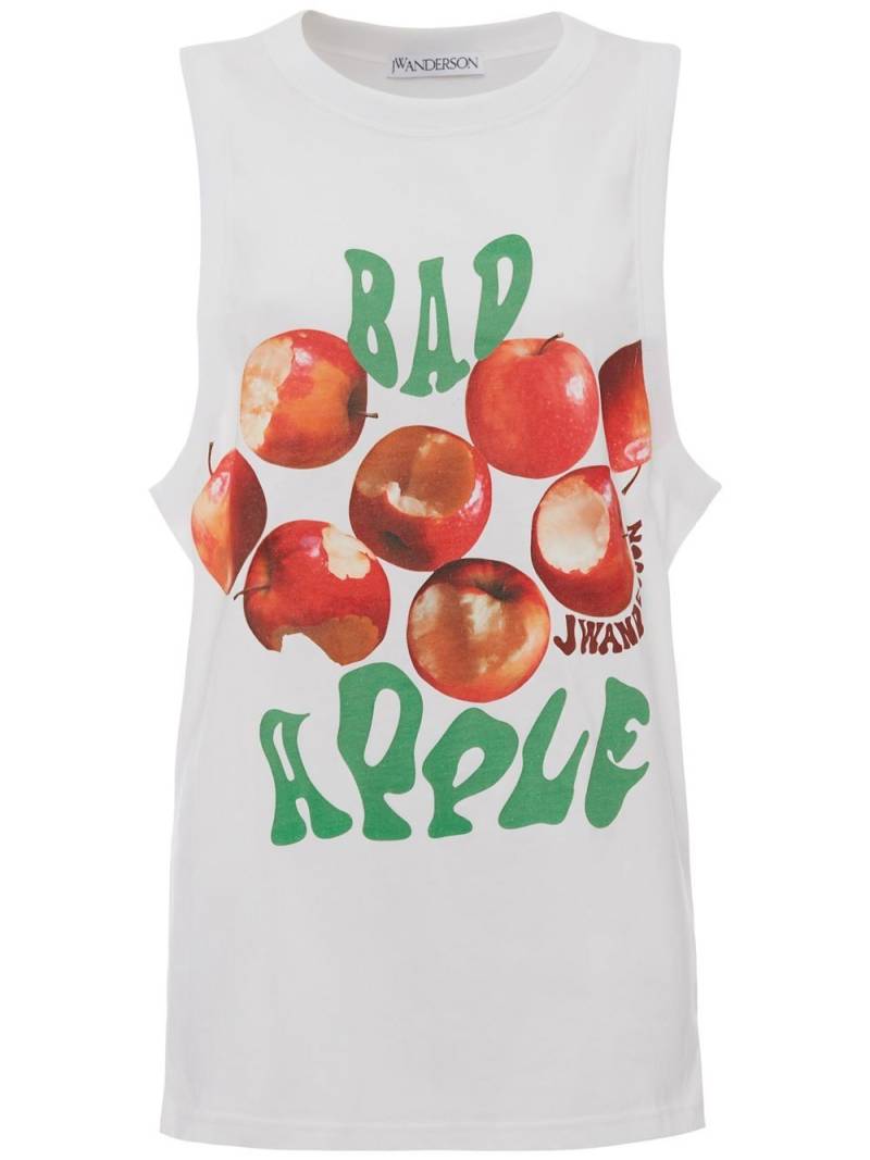 JW Anderson Bad Apple graphic-print tank top - White von JW Anderson