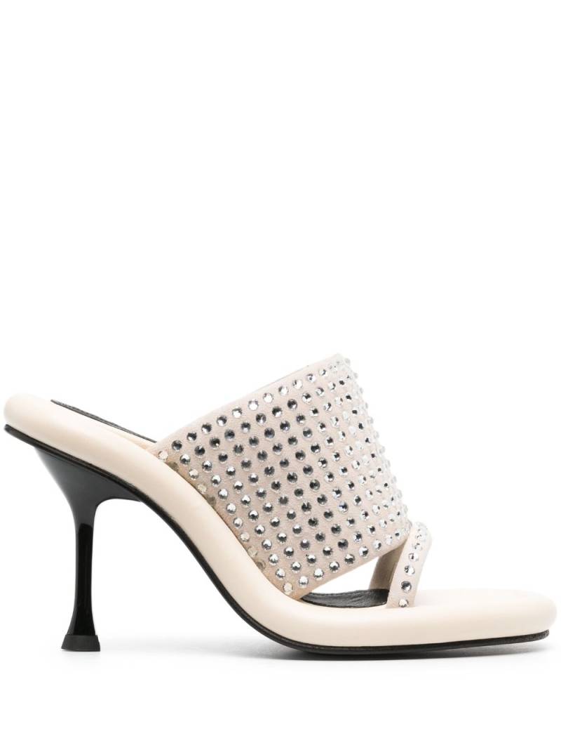 JW Anderson Bumper-Tube 115mm leather mules - Neutrals von JW Anderson