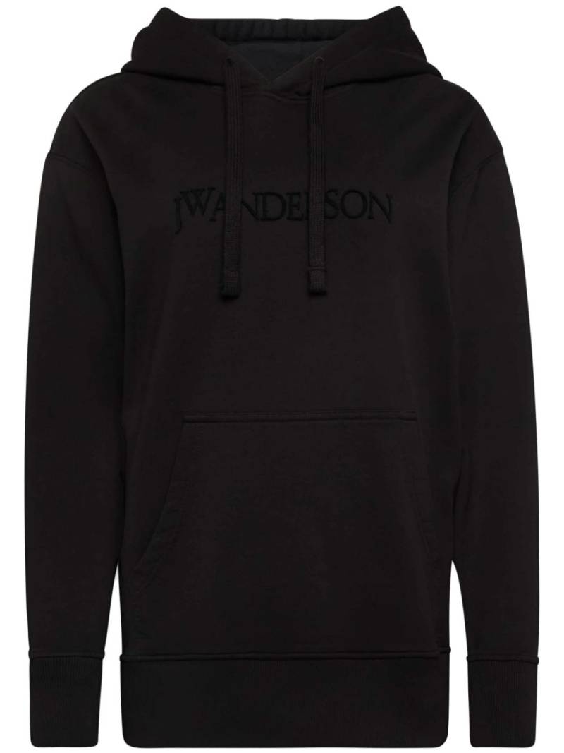 JW Anderson Classic logo-embroidered hoodie - Black von JW Anderson