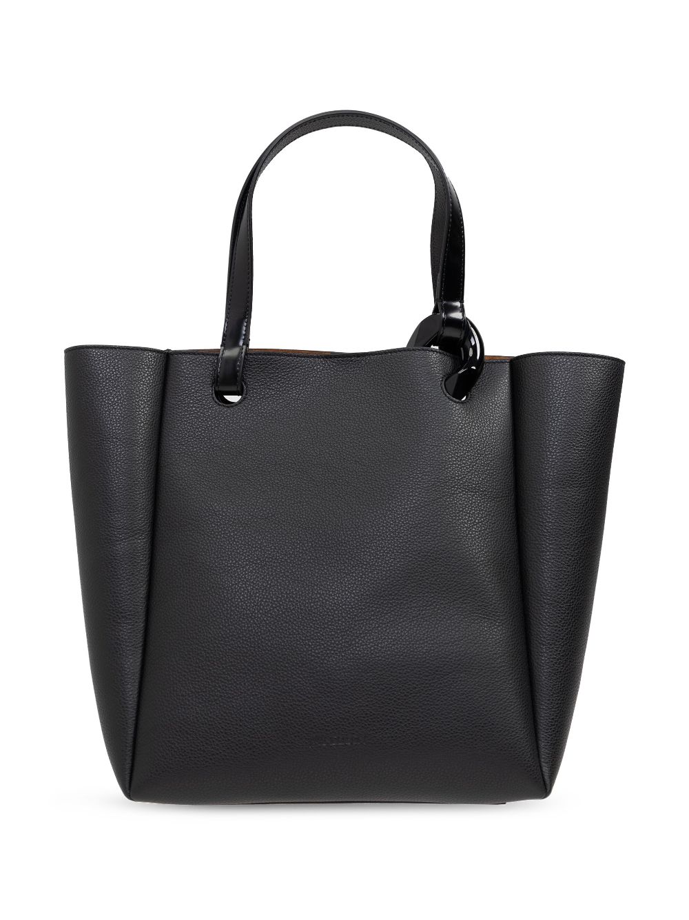 JW Anderson Corner leather tote bag - Black von JW Anderson