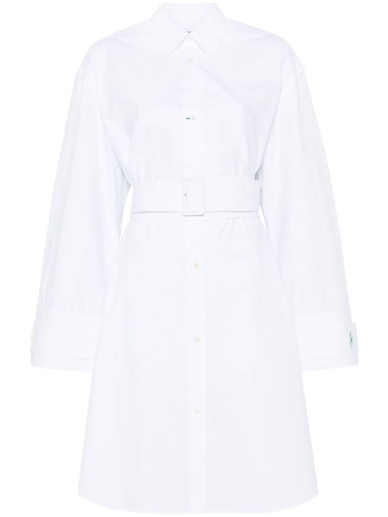 JW Anderson Double Wrap shirt dress - White von JW Anderson