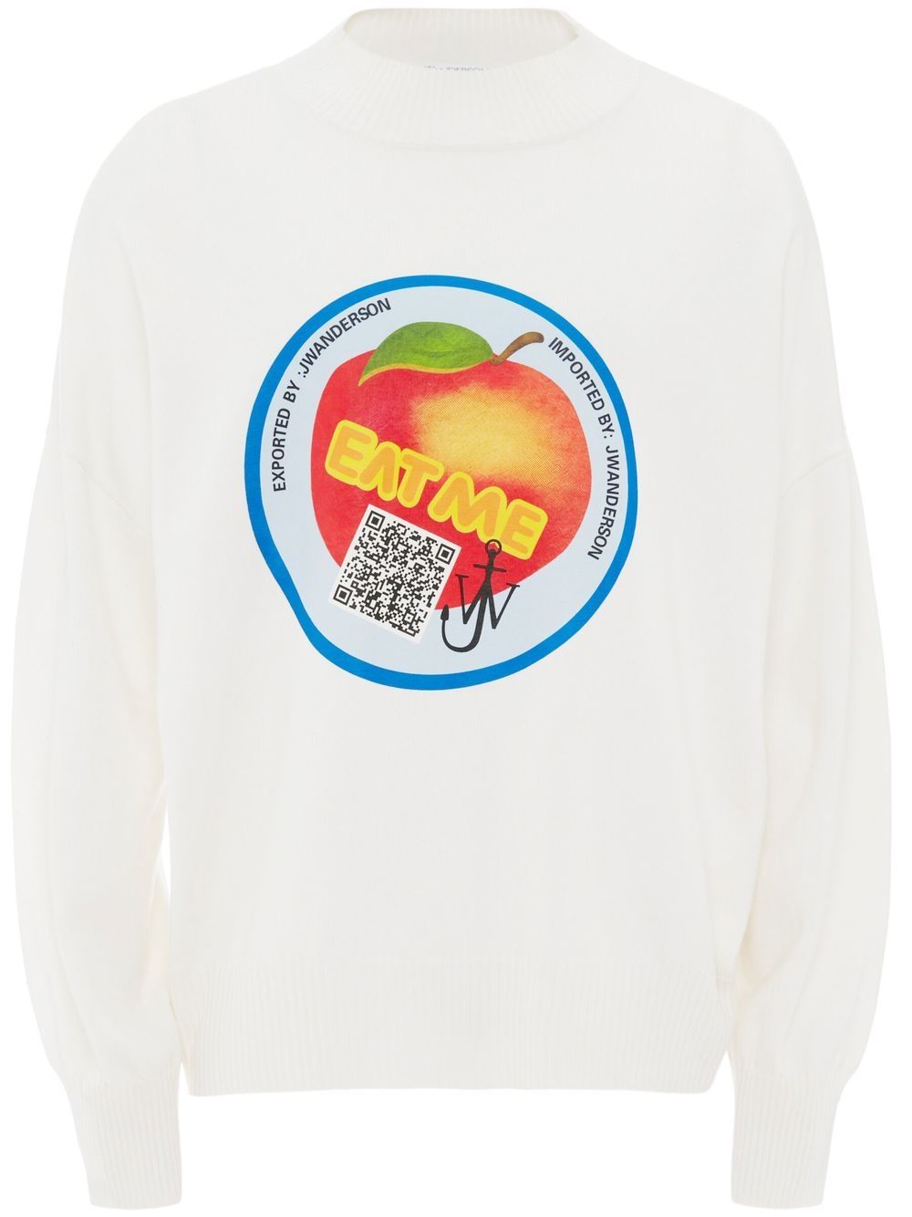 JW Anderson Eat Me graphic-print sweatshirt - White von JW Anderson