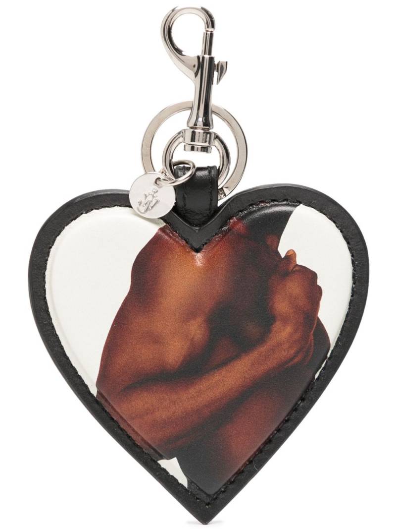 JW Anderson Heart photograph-print keyring - Black von JW Anderson